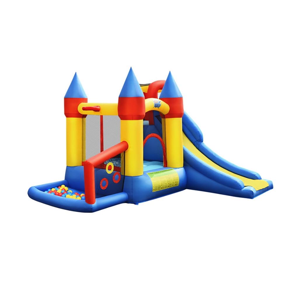 Aimee Lii Inflatable Bounce House with Basketball Rim and 780W Blower, Playhouse for Kids Outdoor