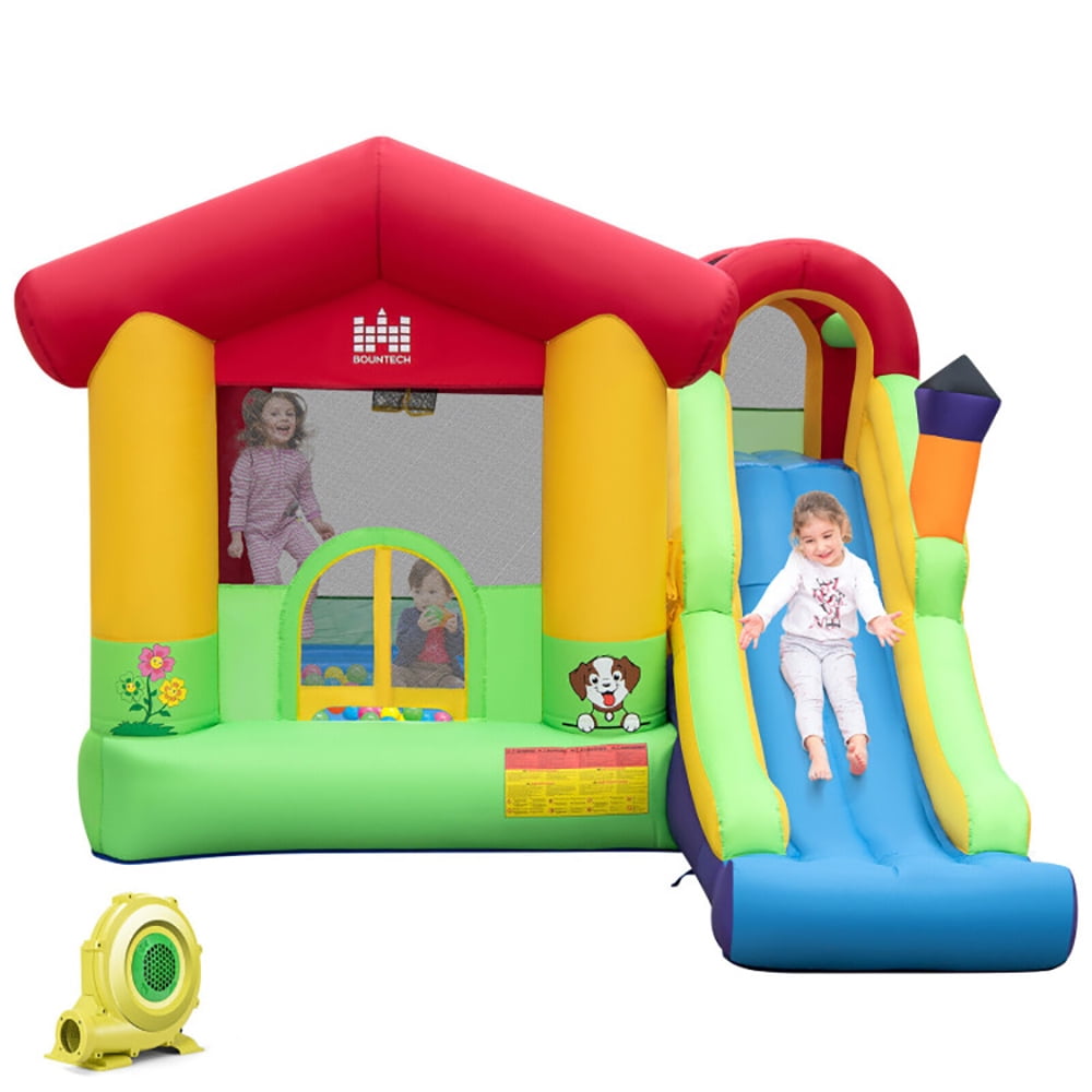Aimee Lii Inflatable Bounce House with Ocean Balls and 735W Air Blower, Bounce House for Kids 3-10