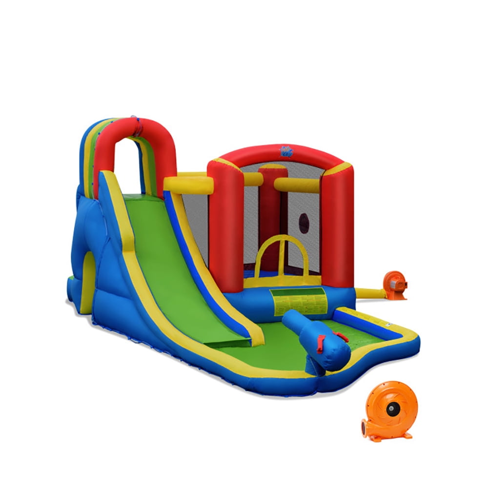 Aimee Lii Inflatable Kid Bounce House Castle with Blower, Playhouse for Kids Outdoor