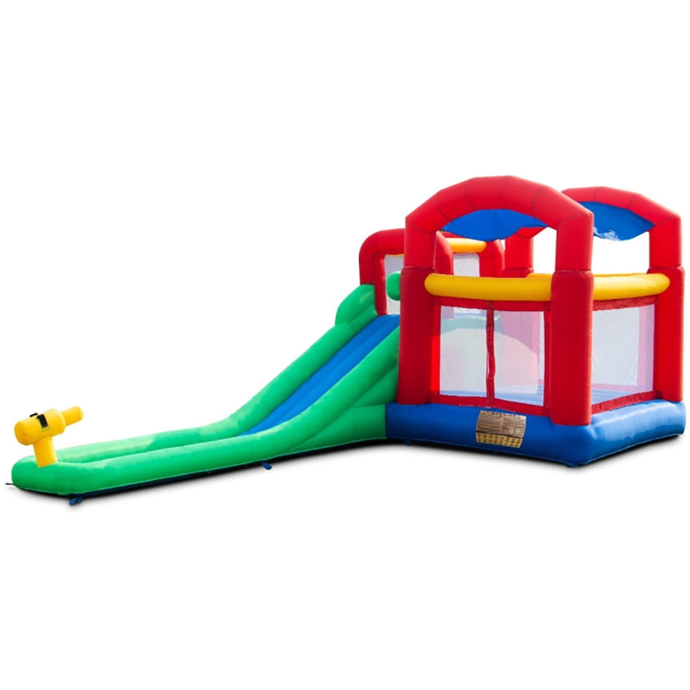 Aimee Lii Inflatable Moonwalk Slide Bounce House with Storage Bag, Kids Bounce House for 3-10