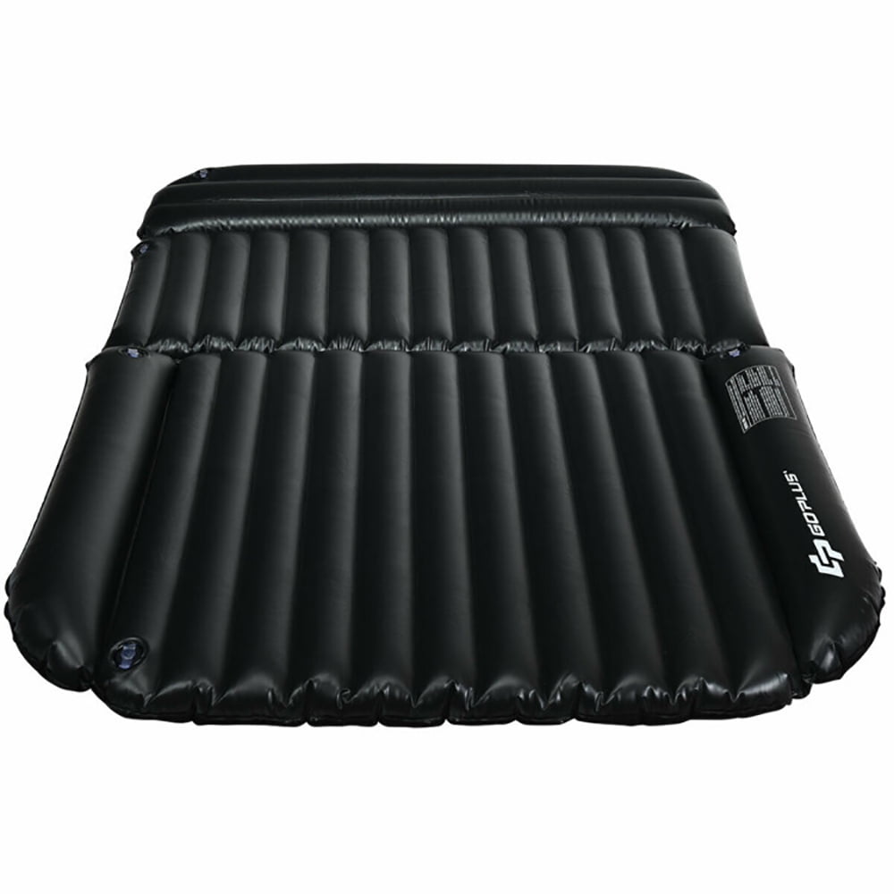 Aimee Lii Inflatable SUV Air Backseat Mattress Travel Pad with Pump Outdoor, Inflating Sleeping Cot for Camping, Black