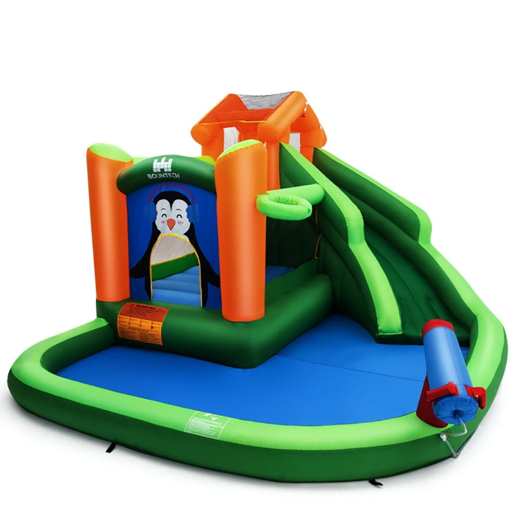 Aimee Lii Inflatable Slide Bouncer and Water Park Bounce House Without Blower, Playhouse for Kids Outdoor
