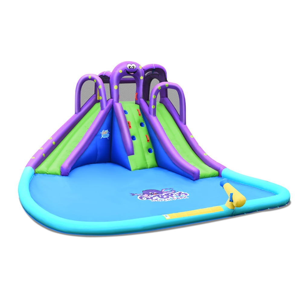 Aimee Lii Inflatable Water Park Mighty Bounce House with Pool and 780W Blower, Bounce House Water Slide for Kids 5-10