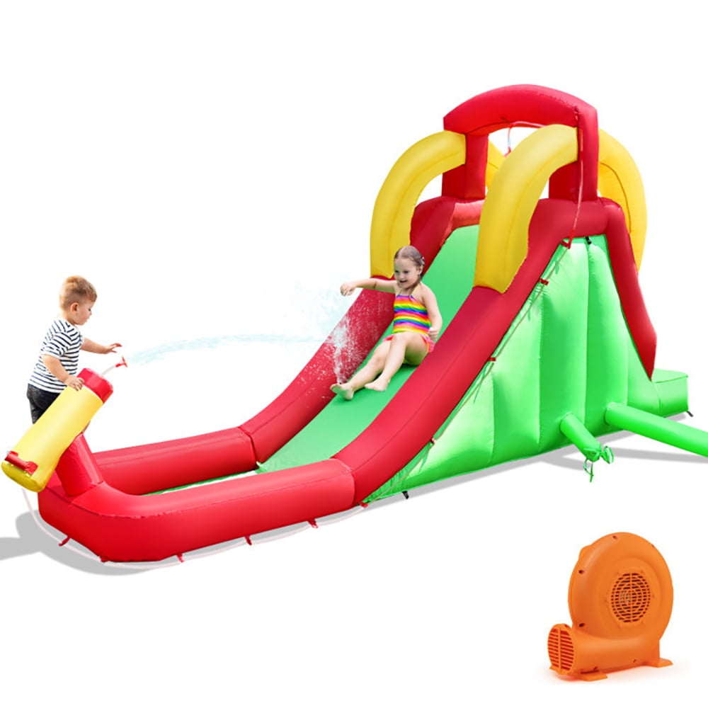 Aimee Lii Inflatable Water Slide Bounce House with Climbing Wall and Jumper with 380W Blower, Kids Bounce House