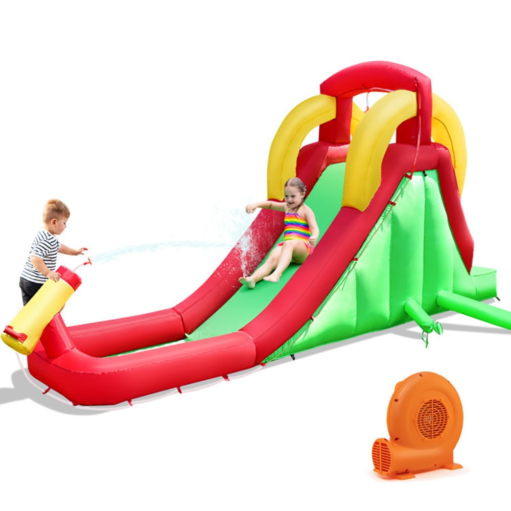 Aimee Lii Inflatable Water Slide Bounce House with Climbing Wall and Jumper with 550W Blower, Kids Bounce House