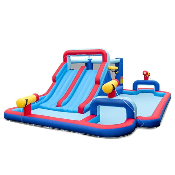 Aimee Lii Inflatable Water Slide Park for Kids Backyard Outdoor Fun (without Blower), Water Slides Inflatables for Kids, Toddlers Boys Girls Backyard Party Gifts