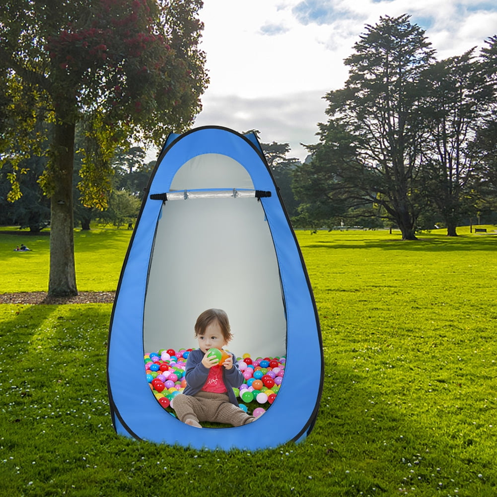 Aimee Lii Instant Shower Tent, 1-2 Person Pop Up Camping Tent with Carry Bag for Family Camping & Hiking, Ventilation, Blue