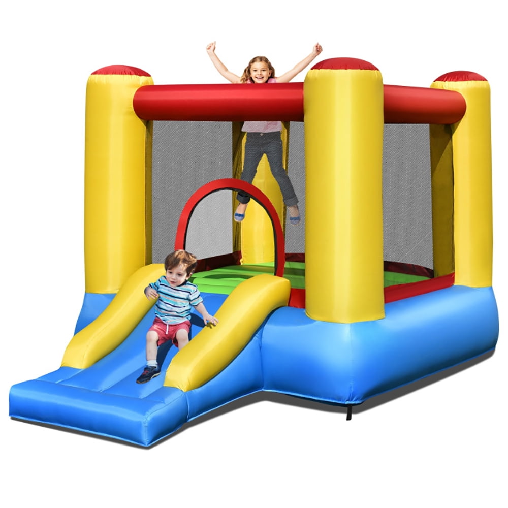 Aimee Lii Kids Inflatable Jumping Bounce House without Blower, Playhouse for Kids Outdoor