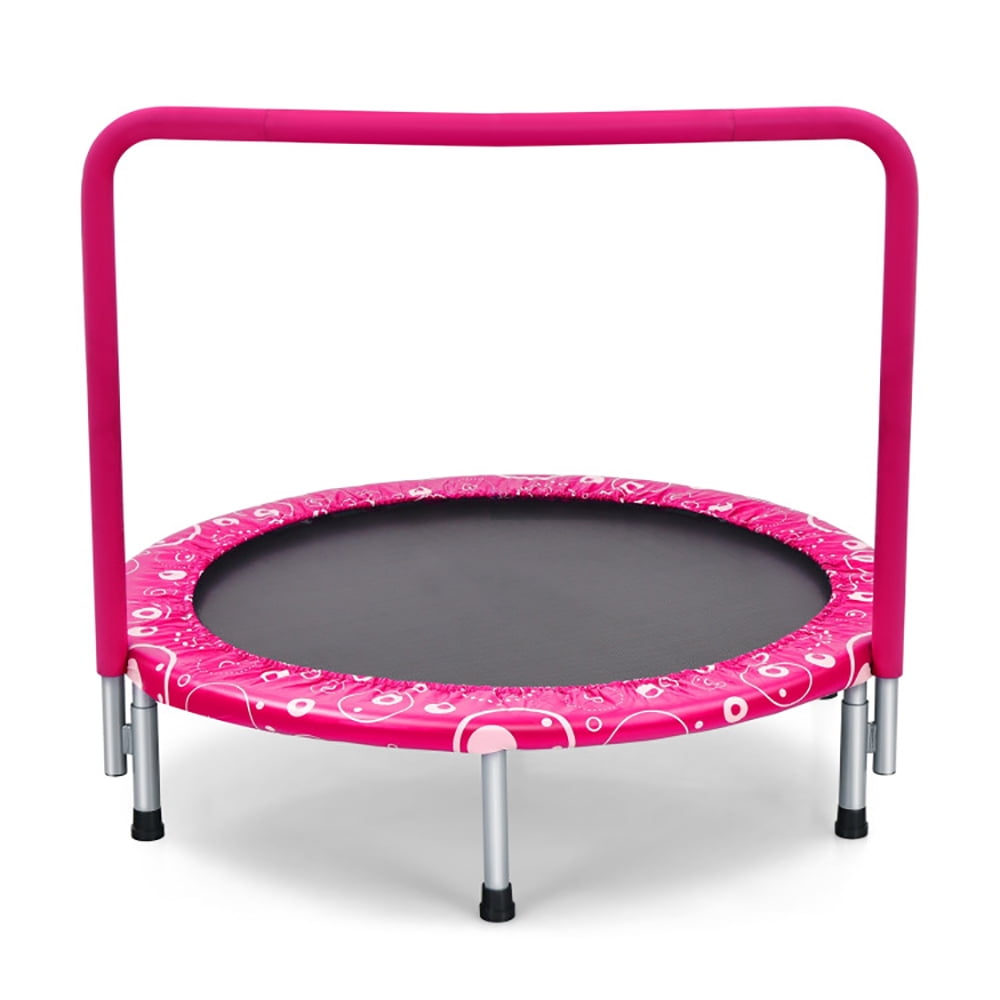 Aimee Lii Mini Kids Trampoline with Full Covered Handrail, 36"