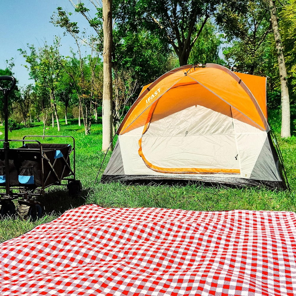 Aimee Lii Outdoor Double Layers Waterproof 2/6 Camping Tent with Carry Bag for All Seasons, Orange Aimee Lii Outdoor Double Layers Waterproof 2/6 Camping Tent with Carry Bag for All Seasons, Orange