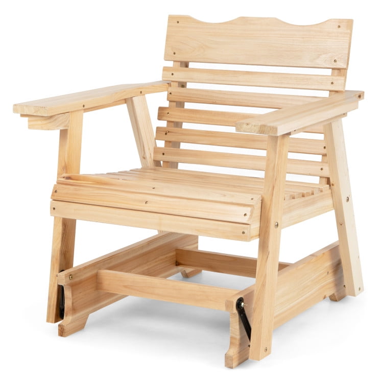 Aimee Lii Outdoor Wooden Chair, Outdoor Patio Furniture, Sturdy, Movable