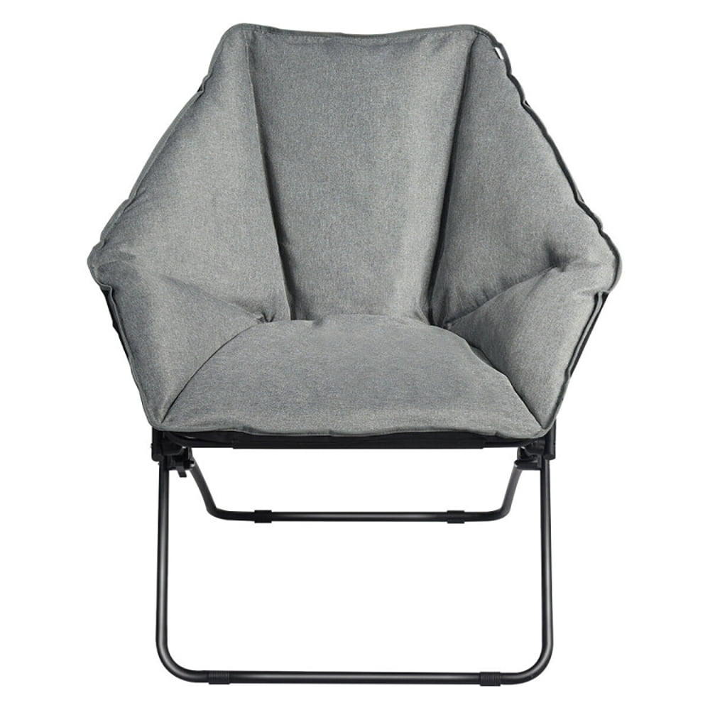 Aimee Lii Oversized Foldable Leisure Camping Chair with Sturdy Iron Frame, Comfy Camping Chairs for Adults
