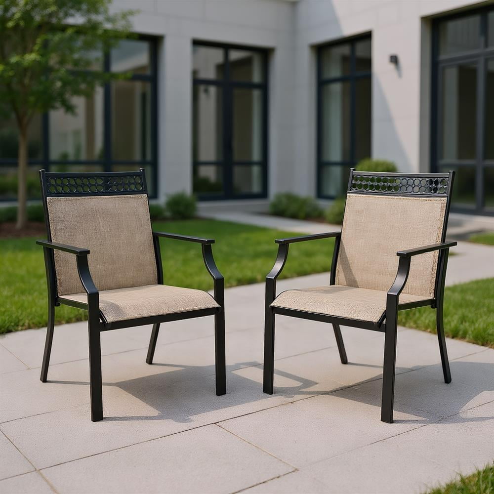 Vitarpatio Patio Dining Chairs Set of 2, Outdoor High Back