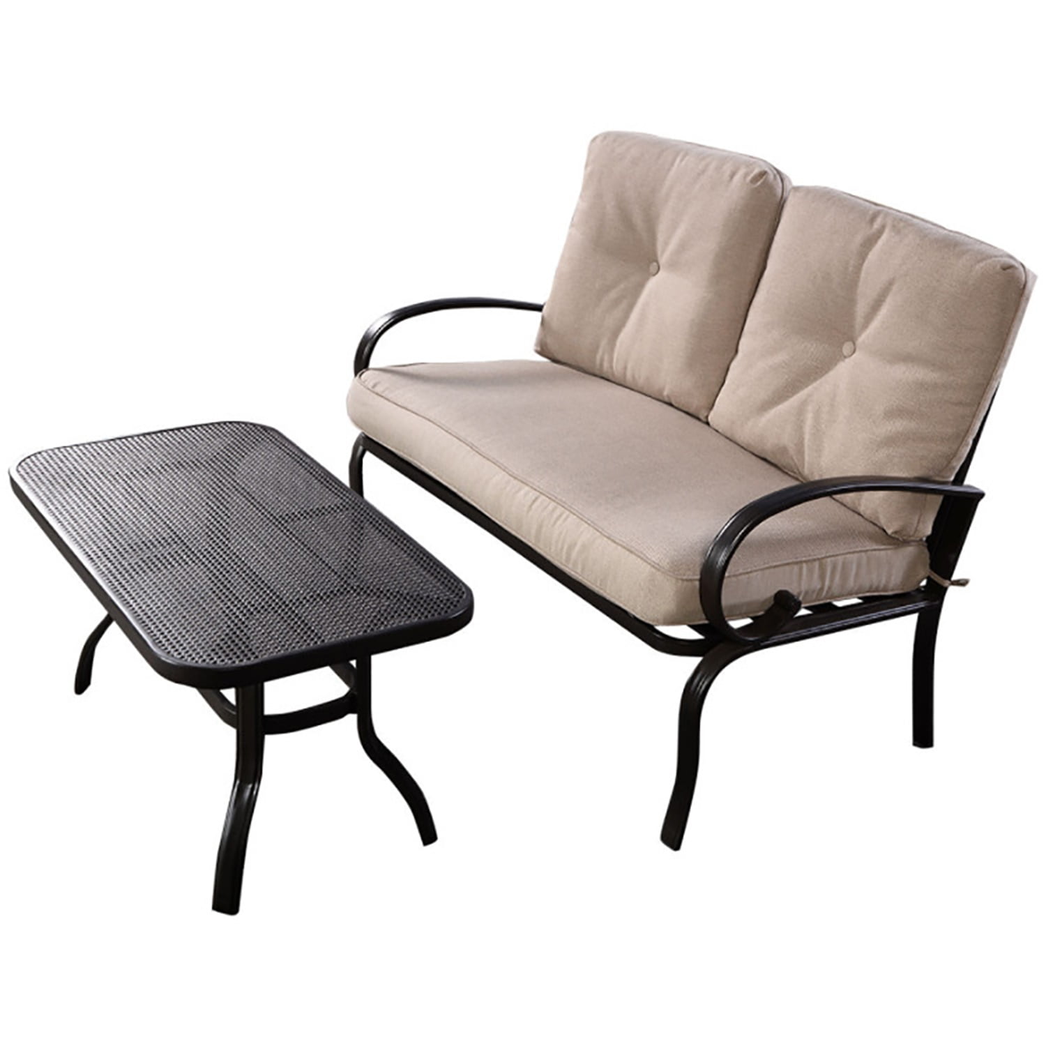 Aimee Lii Patio Furniture Set, 2 Pieces Outdoor Patio Wicker Rattan Cushioned Sofa Aimee Lii Patio Furniture Set, 2 Pieces Outdoor Patio Wicker Rattan Cushioned Sofa