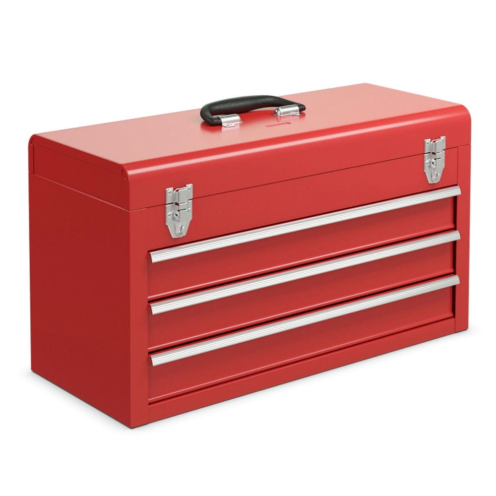 Aimee Lii Portable Garage Mechanic Tool Cabinet Box with 3 Drawers for ...