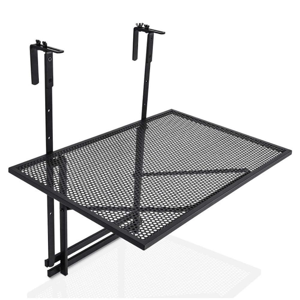 Aimee Lii Railing Folding Table with 5-Level Adjustable Heights, Outdoor Patio Furniture Aimee Lii Railing Folding Table with 5-Level Adjustable Heights, Outdoor Patio Furniture