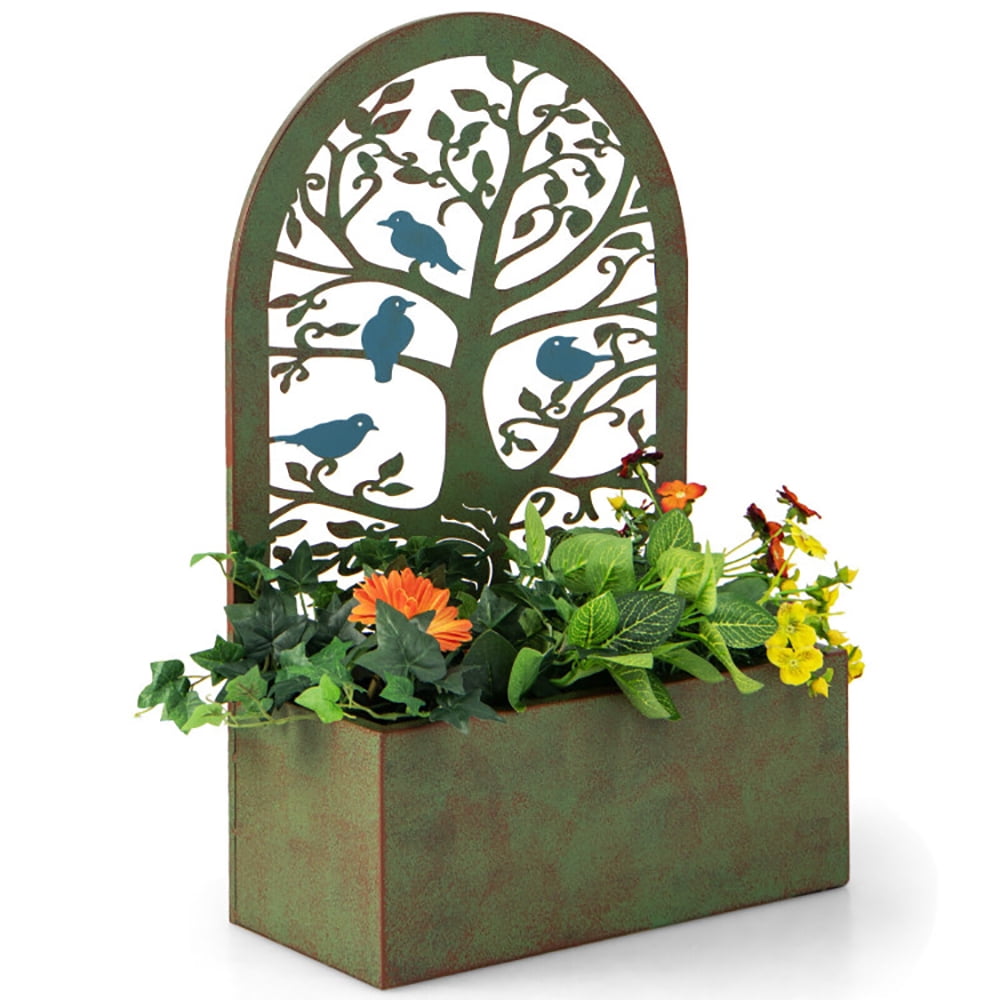 Aimee Lii Set of 2 Decorative Raised Garden Bed for Climbing Plants, Planters for Outdoor Plants, Planter Boxes Outdoor Aimee Lii Set of 2 Decorative Raised Garden Bed for Climbing Plants, Planters for Outdoor Plants, Planter Boxes Outdoor