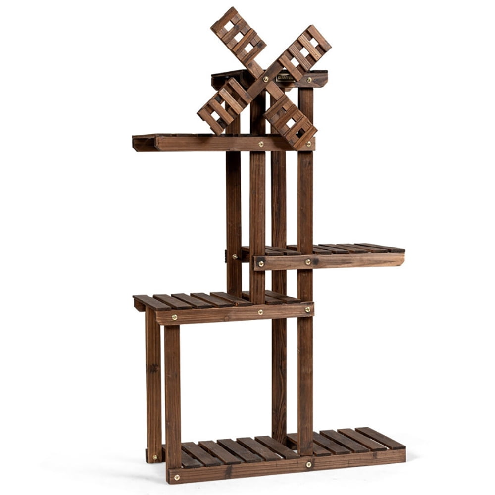 Aimee Lii Wood Plant Stand 5 Tier Shelf Multiple Space-Saving Rack, Tall Plant Stand Indoor Aimee Lii Wood Plant Stand 5 Tier Shelf Multiple Space-Saving Rack, Tall Plant Stand Indoor