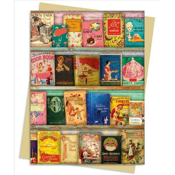 Aimee Stewart Vintage Cook Book Library Greeting Card Pack : Pack of 6