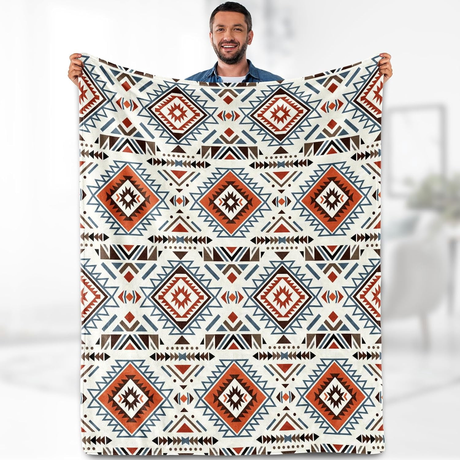 Southwestern Aztec Blanket 60
