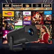 Aimeisen X500 Portable Smart Projector, Native 1080P, 200 ANSI Lumens, Android 11