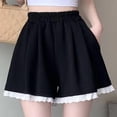 thumbnail image 1 of Aimik A-Line Short Skirt for Women Temperament Elastic Waist Summer Puffy Casual Comfy Short Skirt, 1 of 5