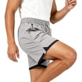 thumbnail image 1 of Aimik Athleisure Shorts for Men Side Zip Detail Contrast Trim Mens Workout Shorts Summer Lightweight Fashion Shorts for Training, 1 of 6