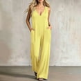 thumbnail image 1 of Aimik Casual Jumpsuits for Women Sleeveless Wide Leg Jumpsuits Summer Fashion Loose Womens One Piece Overalls for Vacation, 1 of 5