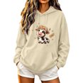 thumbnail image 1 of Aimik Cute Graphic Hoodies Sweatshirts for Women Fall Winter Drawstring Cow Print Pullover Tops Womens Loose Comfy Clothes with Pocket, 1 of 5