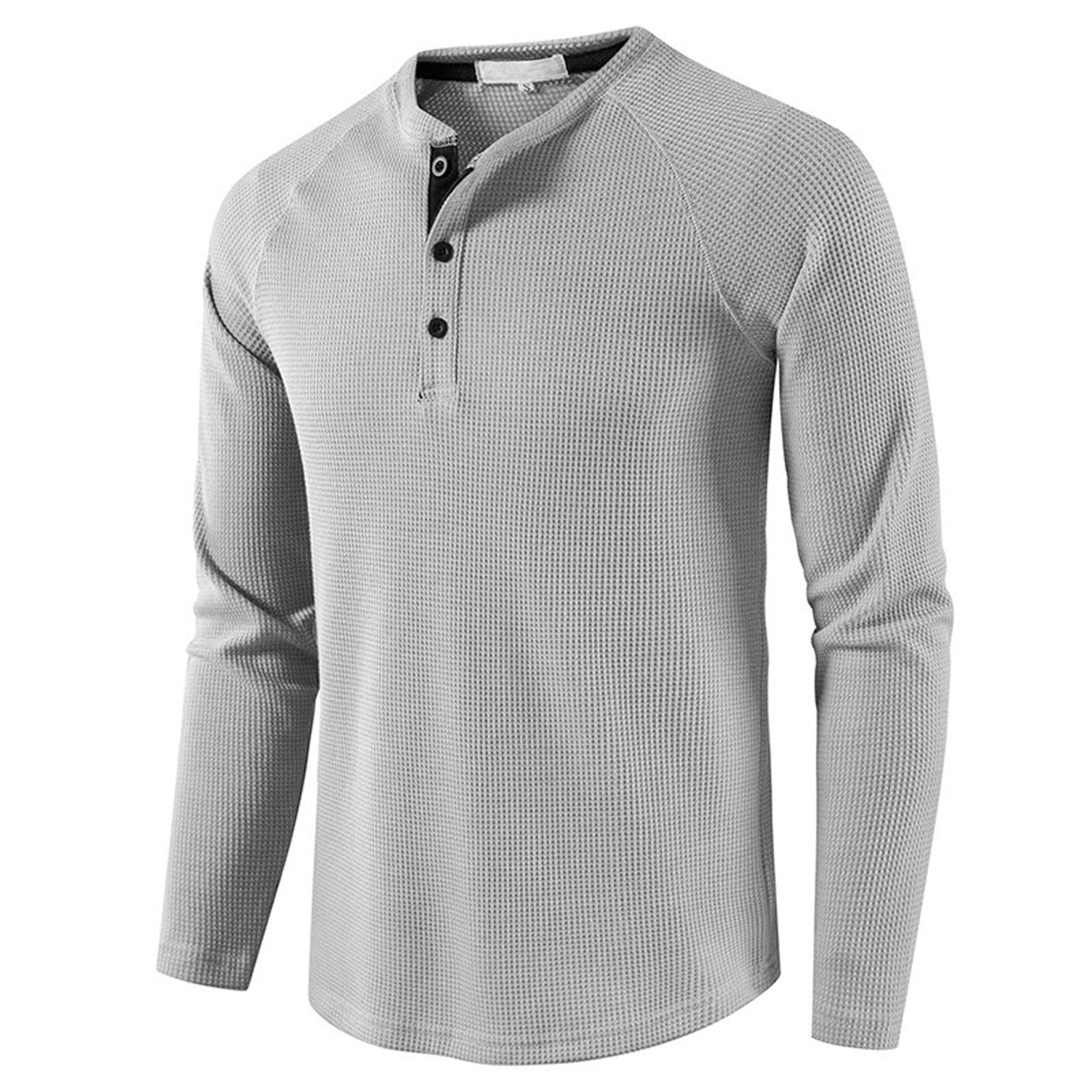 Aimik George Black and Friday Deals 2024 Men's Flex Henley - Long ...