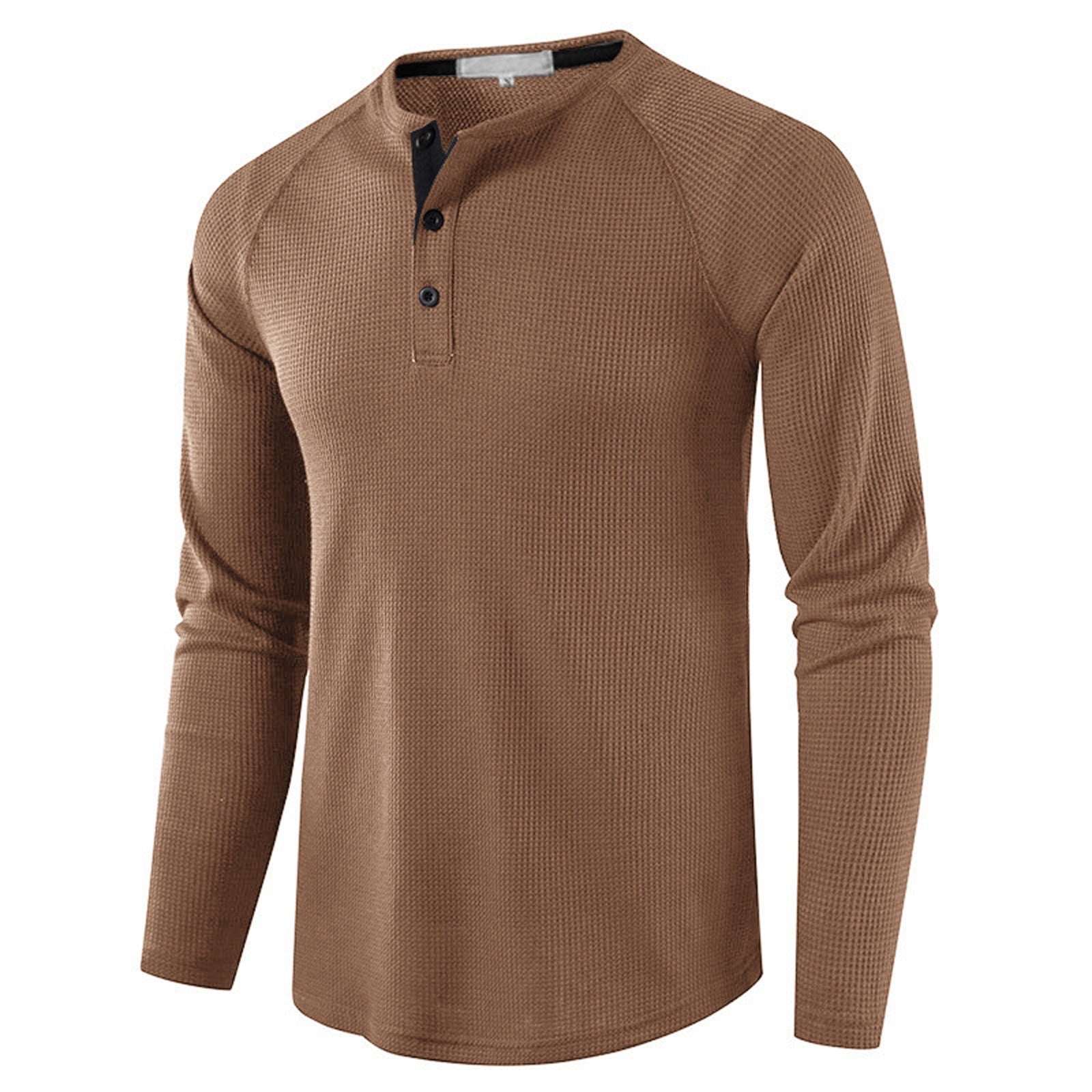 Aimik Black and Friday Deals 2024 Men's Flex Henley Long