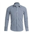 Aimik Men's Plaid Dress Shirt Casual Long Sleeve Collared Button