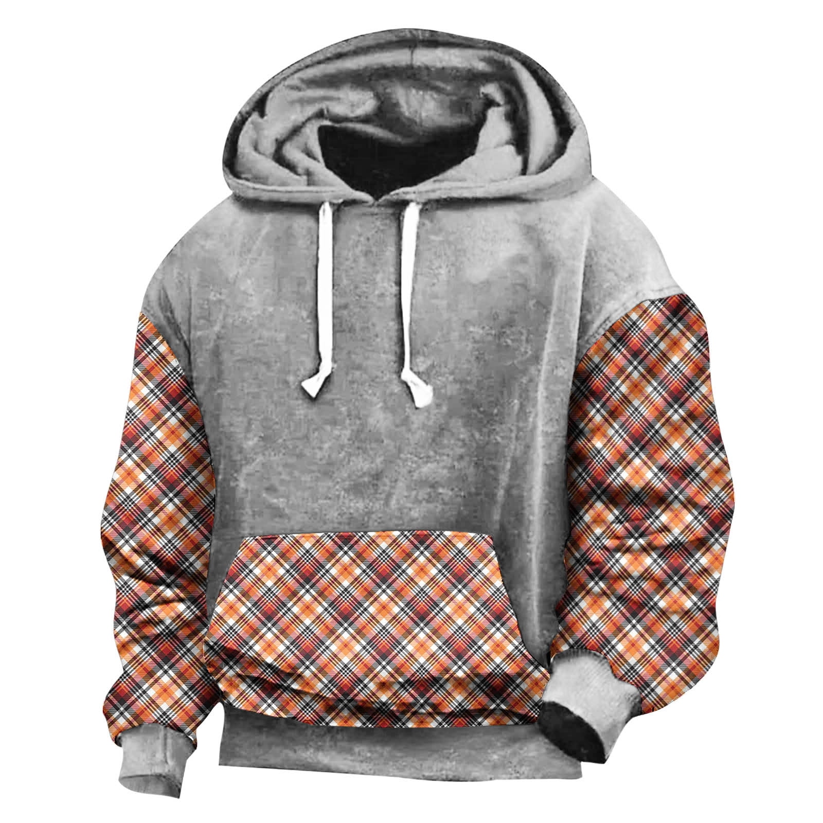 ALWAYSONE Men's Fleece Hooded Sweatshirt With Pocket Casual Athletic - View #11