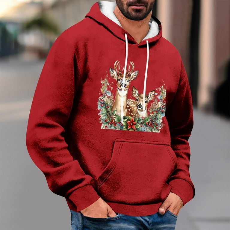 Aimik Up to 65% off Clearance Men's Hooded Ugly Christmas Sweaters