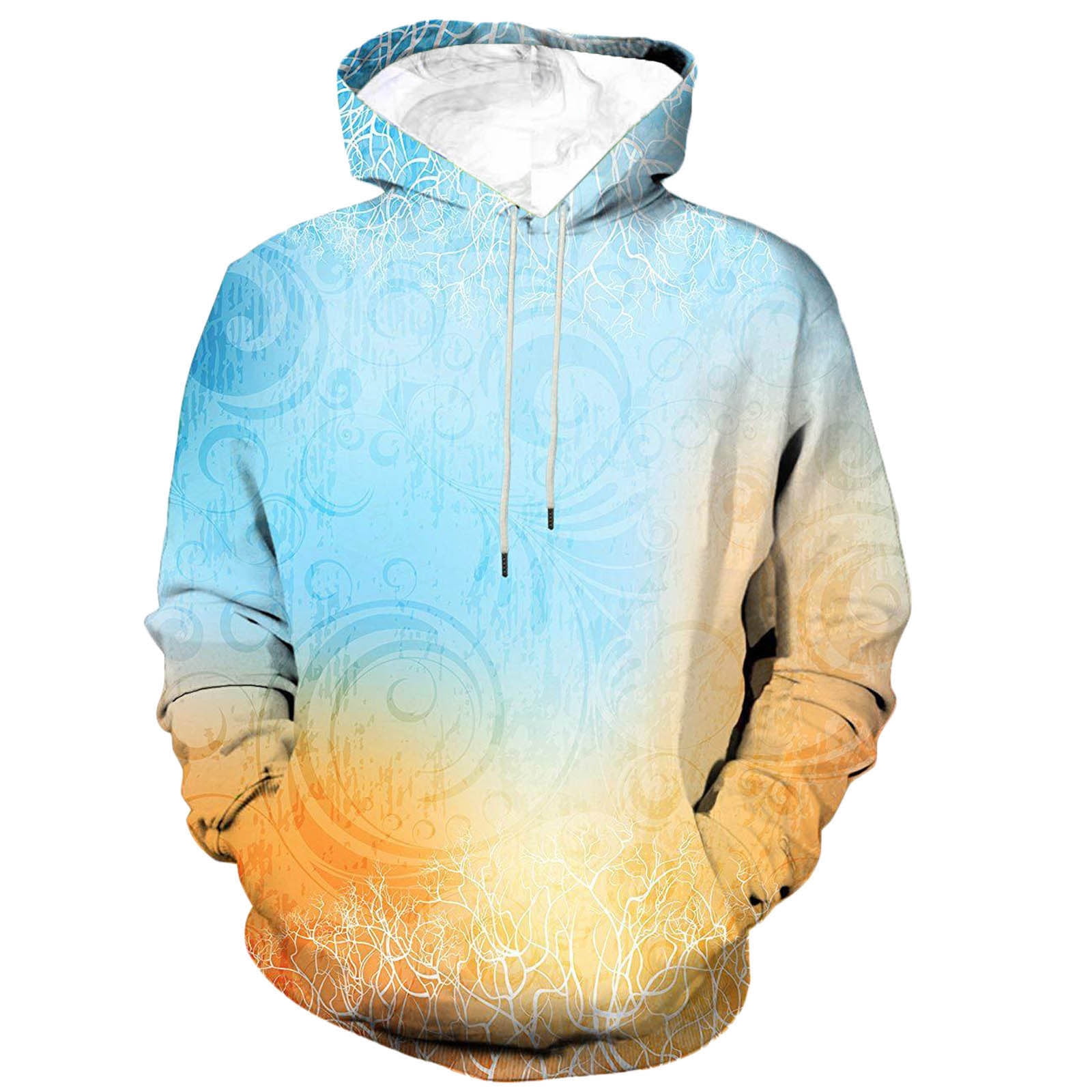 LAIDIPAS Men & Women's 3D Printed Hoodie - Unisex Pullover Hooded Sweatshirt With Pocket, Long Sleeve