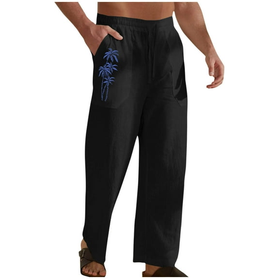 Aimik Hanes Up to 65% off clearance Jogger Pants Men Oversized Sweatpants Y2K Baggy Trousers Loose Harem Pants Cozy Palazzo Pants Activewear Pockets Black XXL