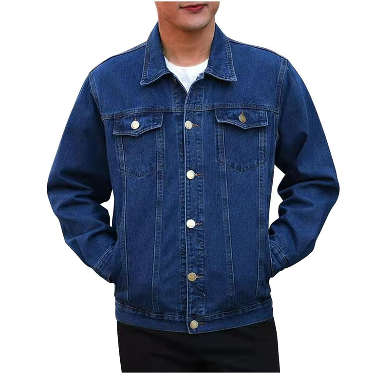 Aimik Hanes Fall Savings Clearance Jeans Jacket for Men