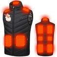 thumbnail image 1 of Aimik Hanes Heated Vest for Men and Women Lightweight Warm Sleeveless Down Jacket Usb Electric Vest with Heat Sheets Washable Heated Vest（Not Battery）-Black XL, 1 of 6