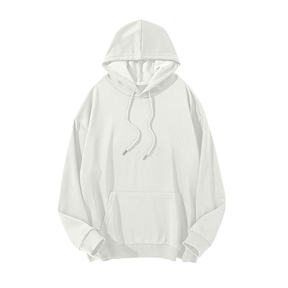 Aimik Hanes Men Hoodie Sweatshirt Loose Fit,Drawstring Pullover Hooded Fashion Casual Long Sleeve Sweatshirts with Pockets-White XXXXXL