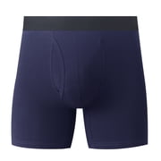 Aimik Hanes Men S Boxer Briefs with Fly   6 Inseam with Breathable and Comfortable Tencel Micro Modal Fabric-Blue XXL