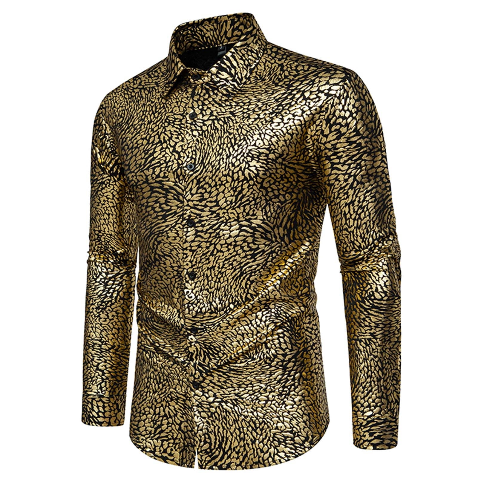 fitted lace wedding dress Dmitry Italian Baroque Patterned Cotton Men's Long Sleeve Shirt (Online Exclusive) S 14.5-15 32/33 main image 1