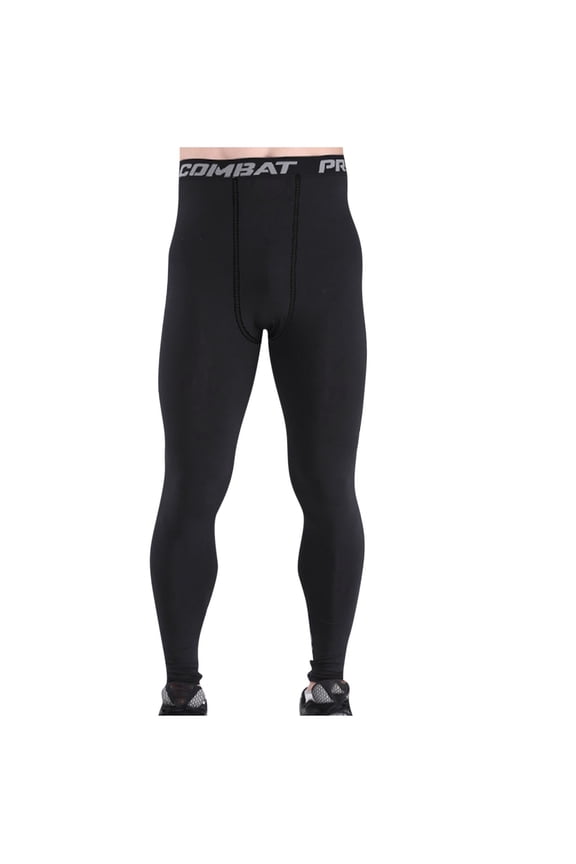 Hanes Men's Compression Pants Tights Leggings Athletic Sports Baselayer Running Cycling Workout Training Pants Running Tights for Men-Black XL