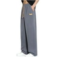 thumbnail image 1 of Aimik Hanes Men's Straight-Legs Elastic Drawstring Waist Pants Athletic Sweatpants Lounge Pants Sports Workout Pants Cotton Linen Pants with Pocket Dark Gray XXXL, 1 of 4