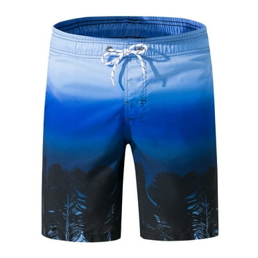 Aimik Hanes Men's Swim Trunks 22" Quick Dry Board Shorts with Key Keeper,No Mesh Lining - Perfect for Surfing & Swimming Performance Swim Trunks for Men Blue XL