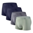 thumbnail image 1 of Aimik Hanes Men's Underwear for Men Boxers Briefs Rayon Trunks Underwear Men 4-Pack-Dark Blue L, 1 of 2