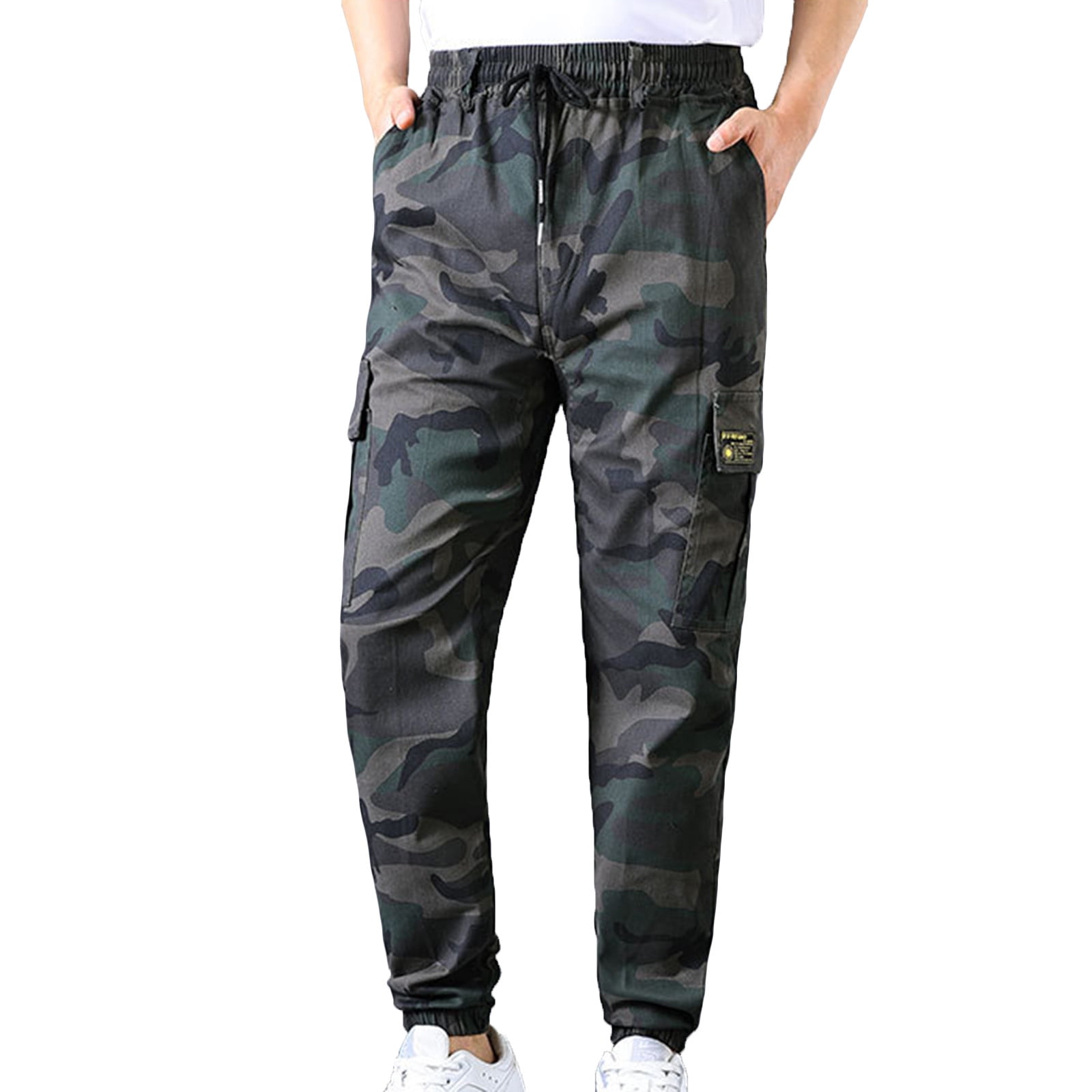 JNGSA Men's Assault Pants with Multi-Pocket Outdoor Sports