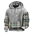thumbnail image 1 of Aimik Mens Sherpa Lined Hoodie Heavy Weight Cotton Winter Cold Weather Warm Fleece Thick Hooded Sweatshirts Pullover-Green XL, 1 of 2