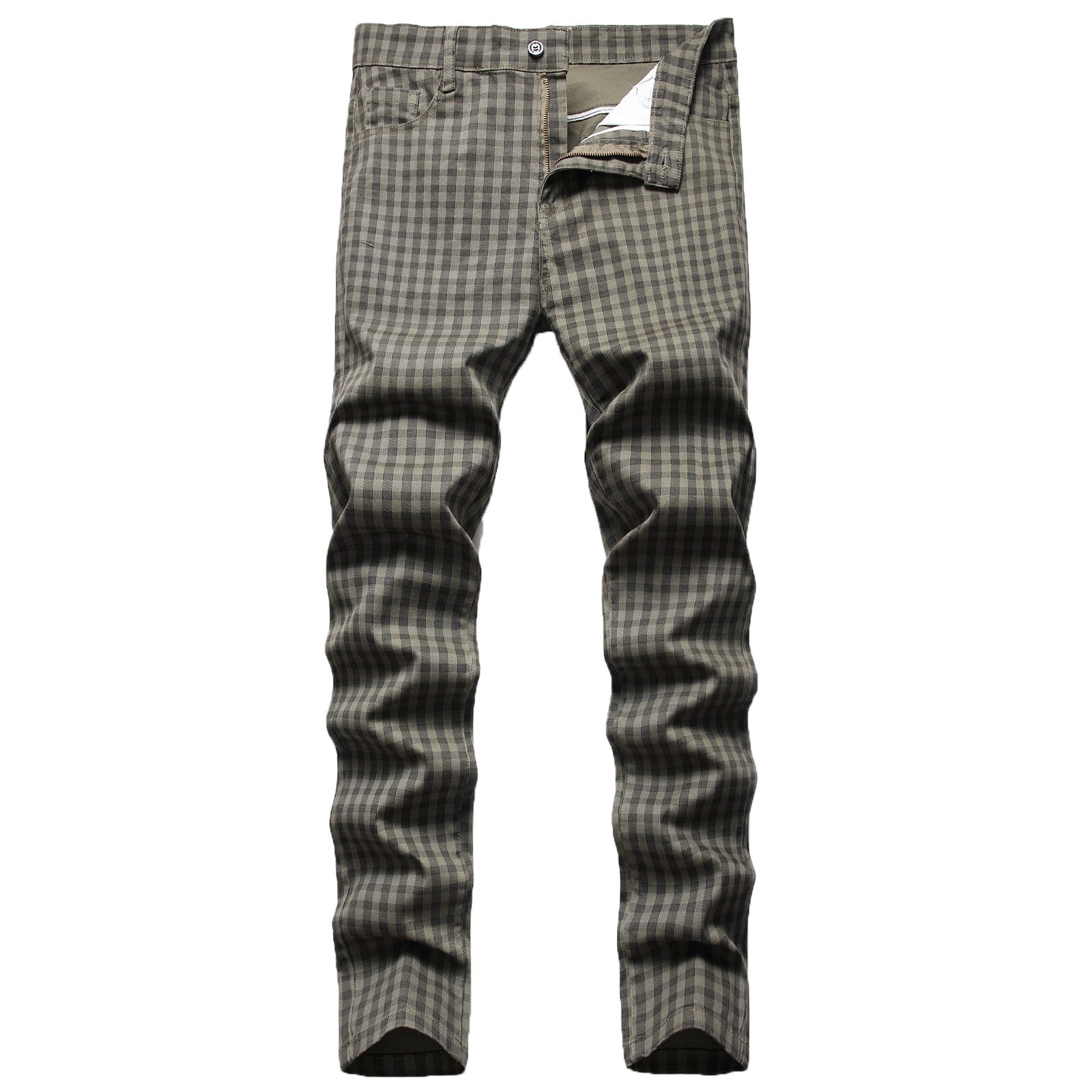 Aimik Hanes Mens Stretch Skinny FlatFront Fashion Style Comfy Solid