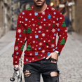 thumbnail image 1 of Aimik Mens Ugly Christmas Sweaters Casual Christmas Print Pullover Crew Neck Long Sleeve Shirts Fashion Oversized Sweatshirts-Multicolor XL, 1 of 5