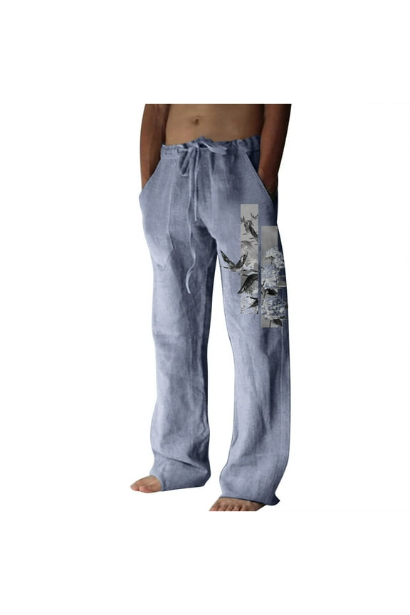 Mens Waterproof Hiking Pants, Outdoor Snow Ski Fishing Fleece Lined Insulated Soft Shell Winter Pants Big and Tall Men Sports Pants Blue XL